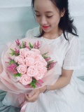 Bó hoa hồng sáp thơm cao cấp 15 bông 1